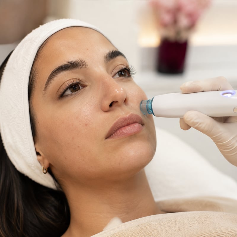 Peau encombrée hydrafacial rabat
